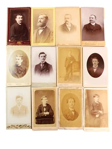Lot photos anciennes cdv Hommes 1860 (2) - Picture 1 of 4