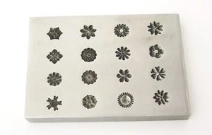 16 Impression Flower Design Shot Plate Impression Die - Picture 1 of 1