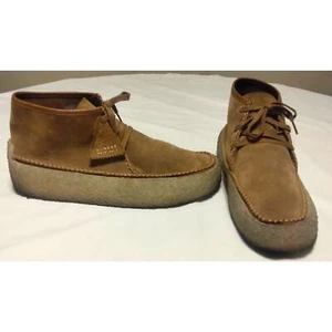 Clarks Originales Marrón Gamuza Cuero Caravana Zapatos con Cordones Hombres 13 - Imagen 1 de 12