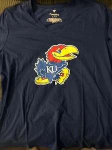 The University of Kansas Jayhawks Mascot Blue T-Shirt New! NWT XL - Picture 1 of 3