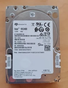 1.8TB SAS 12G 10k 256MB SED FIPS eMLC 16GB 2.5" Seagate ST1800MM0149 HDD SSHD - Picture 1 of 3