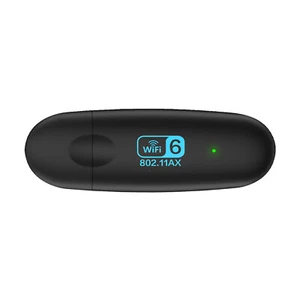 2.4G/5G High Speed WiFi 6 Dual Band Wireless USB WiFi Adapter for PC Laptop Mac - Afbeelding 1 van 7