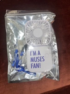 2025 Krewe of Muses Wearable Personal Fan Mardi Gras I'm a Muses Fan! - Picture 1 of 2