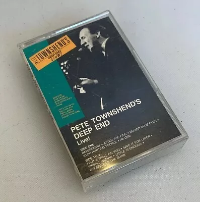 Pete Townshend Deep End Live! Audio Cassette Tape The Who Atco Warner - Image 1 of 4