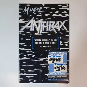 Columbia House Music Catalog 1993 Anthrax Sound Of White Noise Heavy Metal - Foto 1 di 2