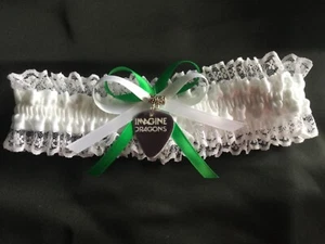 Imagine Dragons Fan Pick on Brides/Wedding/Lingerie GarterMade To Size plus - Picture 1 of 12