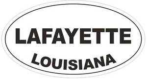 Lafayette Louisiana Oval Autoaufkleber oder Helmaufkleber D3954 - Bild 1 von 1