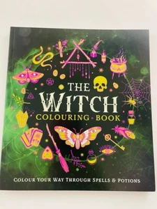 Witch Colouring Book: Colour Through Spells & Potions book-Adult Colouring NEW!! - Picture 1 of 9
