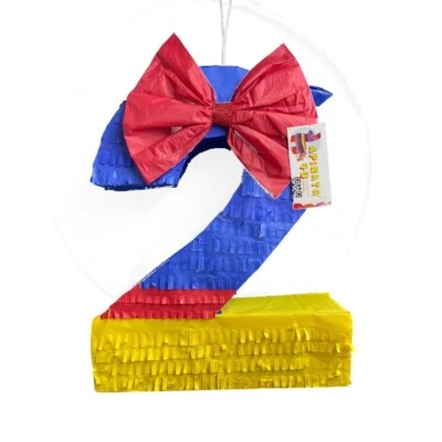 APINATA4U Number Two Pinata - Multicolor Princess Theme Birthday Celebration - Image 1 of 4