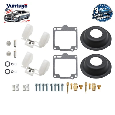 2X For Yamaha XV1100 Virago 1100 Carburetor Rebuild Repair Kit 1988-1999 - Image 1 of 4