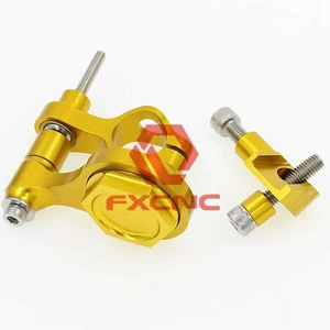 For Yamaha YZF R6 R1 2006-2015 Steering Damper Bracket Kit Holder Gold 2007 2008 - Picture 1 of 5