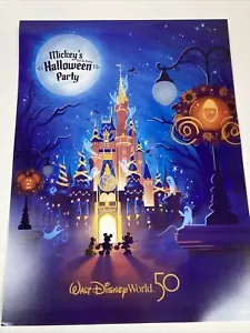 Mickey's Not So Scary Halloween Party Poster Druck 50. Jahrestag Walt Disney - Bild 1 von 6