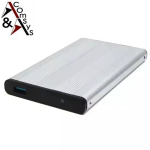 2.5" SATA Festplattengehäuse USB 3.0 Gehäuse HDD SSD Festplatte Aluminium Silber - Bild 1 von 1