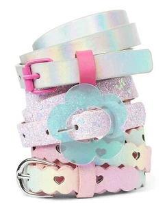 GirlsFashion Belt MultipacksHearts 3-Pack4-7 - Picture 1 of 1