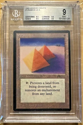 MTG ~ Magic The Gathering ~ Pyramids ~ BGS 9 MINT ~ Arabian Nights ~ - Image 1 of 2