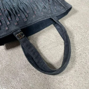 Chanel Handbag Fringe Coco Mark Suede Women from Japan Used Authentic - Picture 1 of 9