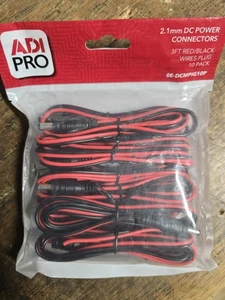 🔥New 10-Pack🔥 ADI PRO 0E-DCMPIG10P 2.1mm DC Power Plug, Male - Picture 1 of 2