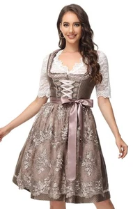 Women's German Dirndl Dress Bavarian Oktoberfest Halloween Carnival Costumes - Picture 1 of 7