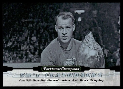 Flashbacks Gordie Howe 2022-23 Parkhurst Champions años 50 #FB-13 Foto 1 de 2