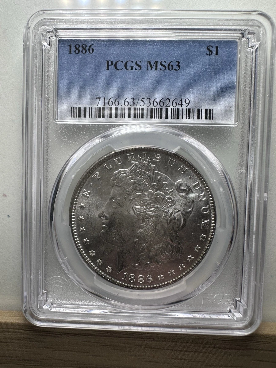 MS 63 Graded 1886 Year Morgan US Dollars (1878-1921) for sale | eBay