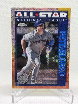 2025 Topps Series 2  PETE ALONSO  1990 BLUE /150 Mojo Silver Pack  #90ASC-15 - Image 1 of 3