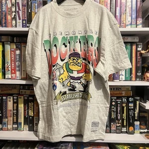 Nwot Fremantle Dockers Mitchell & And Ness Retro Vintage 90s Style T Shirt M AFL - Picture 1 of 4