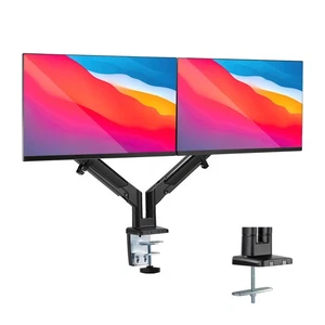 Mount-It! Dual Monitorarm für 2 Monitore 17" bis 32" Bildschirme, hält 19,8 lbs - Bild 1 von 9