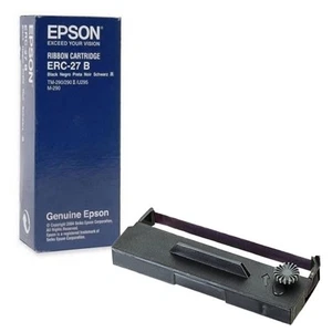 Original Epson ERC-27 Black Ink Ribbon Cartridge (C43S015366) - Afbeelding 1 van 4
