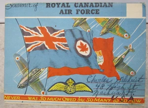 CARPETA POSTAL VINTAGE DE LA REAL FUERZA AÉREA CANADIENSE 22 VISTAS QUEBEC CANADÁ AÑOS 40 - Imagen 1 de 11