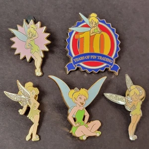 Lote de 5 prendedores comerciales Disney Campanilla bonita variedad de prendedores Campanilla PA - Imagen 1 de 9