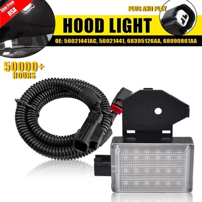 Luz de cortesía LED debajo del capó para Dodge RAM 1500 2500 3500 con arnés de cableado Foto 1 de 4