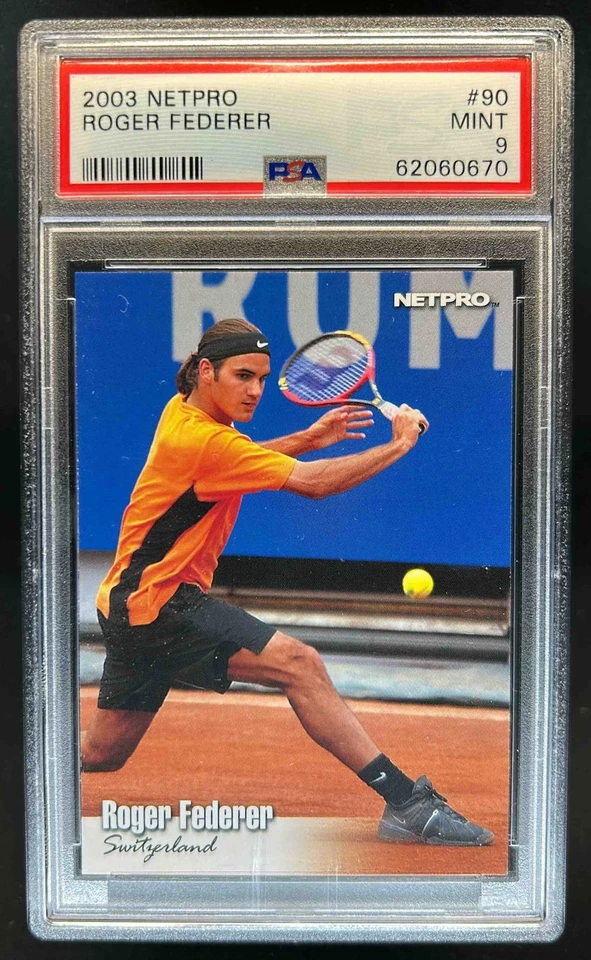 2003 Netpro Roger Federer RC Rookie SP #90 PSA 9 - Image 1 of 2