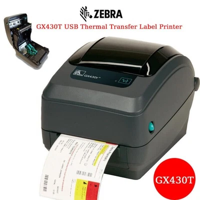 🍀NEW DEMO! Zebra GX430T Thermal Barcode Label Printer Ethernet LOT - Image 1 of 4