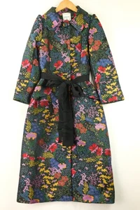 Abrigo chaqueta brocada ERDEM x H&M para mujer talla XS negro floral - Imagen 1 de 15