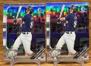 BRICE TURANG Refractor LOT | 2019 Bowman Chrome Milwaukee BREWERS #BDC-130 - Picture 1 of 2