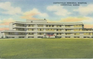 Coffeyville Memorial Hospital Top Leinen 1940 KS unbenutzt  - Bild 1 von 2