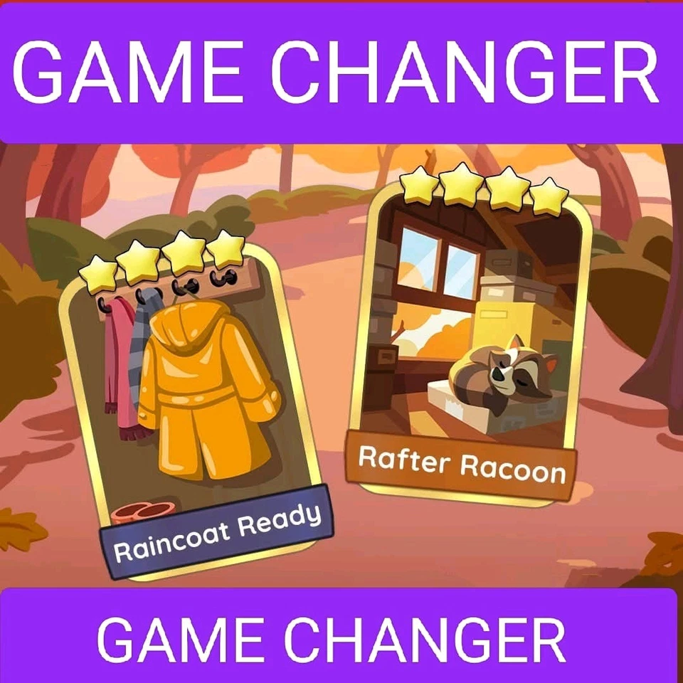 1 X Rafter Racoon Golden Blitz (Mono_poly Go Stickers) Available . - Image 1 of 1