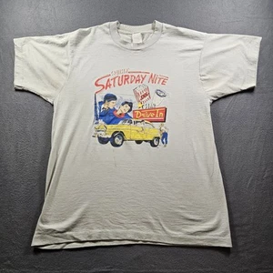 VINTAGE 90s Cruisin’ Saturday Night Drive In T-Shirt Single-Stitch Size L/XL - Bild 1 von 11