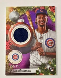 2025 Topps Holiday Purple Foil Jersey Relic #PR-KA Kevin Alcantara #'d /199 - Picture 1 of 2
