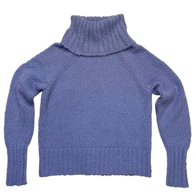 Suéter Grueso J.Crew Periwinkle Mezcla Alpaca Cuello Alto Talla XS Foto 1 de 4
