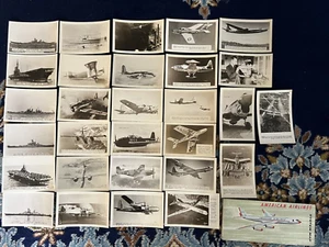 Vintage Military  Warplanes and Warships picture postcard collection - Picture 1 of 4
