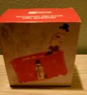 New JcPenny Home Collection Christmas Snowman Dip Red Bowl Spreader Hand Painted