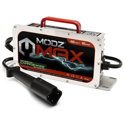 MODZ Max48 15 AMP Yamaha G29 Drive Battery Charger for 48 Volt Golf Carts - Image 1 of 4