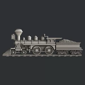 3d STL models for CNC, Artcam, Aspire, relief  train - Picture 1 of 5