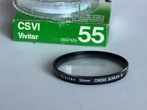Vintage Vivitar 55mm ( CSVI ) Cross Screen Effect Filter - Picture 1 of 2