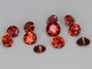 1x Ceylon Padparadscha Sapphire Natural 2mm 3mm Round Loose Gemstone Pink Orange - Picture 1 of 6