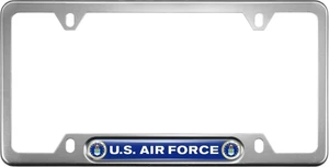 United States Air Force - Aluminum 4-hole Car License Plate Frame - Picture 1 of 12