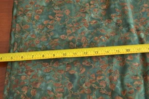 By 1/2 Yd, Brown Vines on Green Batik, Moda/Aloha/Laundry Basket/42011, M8669 - Picture 1 of 5