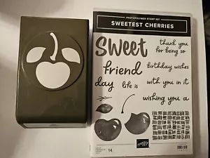 Stampin Up! SWEETEST CHERRIES & Coordinating Cherry PUNCH Sweet Friend Retired - Picture 1 of 2