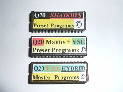 3 x Alesis Q20 PRESETS EPROMS VSE & MANTIS + VSE + Hybrid Copyright. - Image 1 of 4